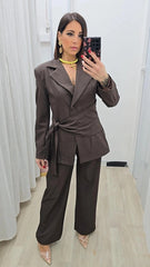 Tailleur Yamila Marrone art,6898