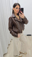 Bomber Ecopelle Marrone art.9371/10