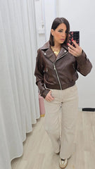 Bomber Ecopelle Marrone art.9371/10