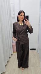 Tailleur Evita Marrone art.5962