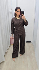 Tailleur Evita Marrone art.5962