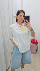 T-SHIRT TI PENSO BIANCA