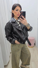 CHIODO BIKER MARRONE