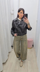 CHIODO BIKER MARRONE