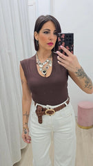 Body Scollo U Marrone ART.16643