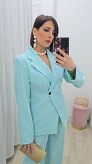 Tailleur Gessato Acquamarina art..66793