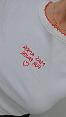 T-shirt Amor Par Favor Bianco ART P6077