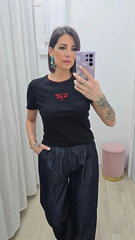 T-shirt Amor Par Favor Nero ART P6077