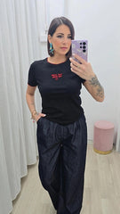 T-shirt Amor Par Favor Nero ART P6077