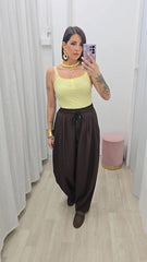 Pantalone Isa Marrone art