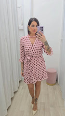 Abito Pois Rosa