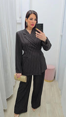 Tailleur Incrociato Marrone Art.60173
