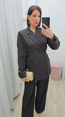 Tailleur Incrociato Marrone Art.60173