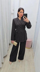 Tailleur Incrociato Marrone Art.60173