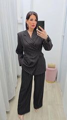 Tailleur Incrociato Marrone Art.60173
