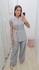 Tailleur Conchiglia Grigio art85008