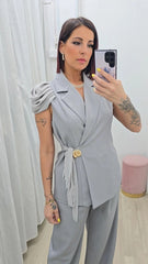 Tailleur Conchiglia Grigio art85008