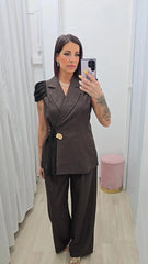 Tailleur Conchiglia Marrone art85008
