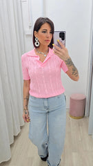 Maglia Polo Rosa