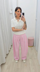 Pantalone Bisbiglio Rosa art.66737