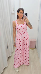 Tuta Pois Rosa