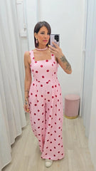 Tuta Pois Rosa