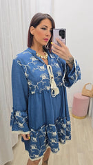 Abito India Blu art.6002