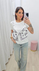 T-shirt Bandana Bianco
