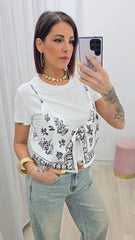 T-shirt Bandana Bianco