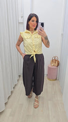 Pantalone Marrone 12002