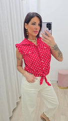 Camicia Pois Rossa