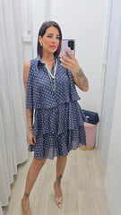 Abito Pois Blu