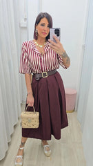 Camicia Rigo Rigo Bordeaux