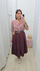 Camicia Rigo Rigo Bordeaux