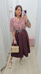 Camicia Rigo Rigo Bordeaux