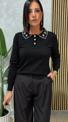 Maglia Polo Chic Nera