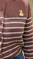 Cardigan Teddy Marrone art.1397