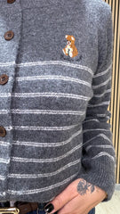 Cardigan Teddy Grigio art.1397