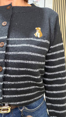 Cardigan Teddy Nera art.1397