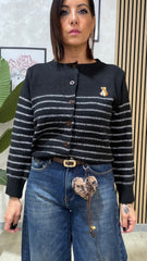 Cardigan Teddy Nera art.1397