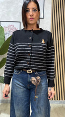 Cardigan Teddy Nera art.1397