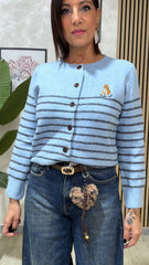 Cardigan Teddy Celeste art.1397