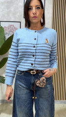Cardigan Teddy Celeste art.1397