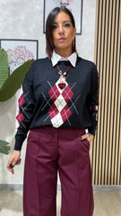 Maglia Rombi Nera art. 3682