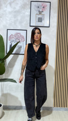 Jeans trasversale nero art. 1669