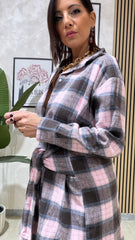 Abito Tartan Rosa