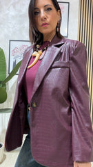 Blazer Pitone Bordeaux