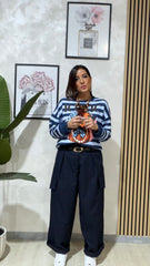 Pantalone Cargo Blu  art.31121