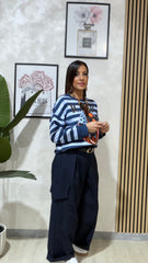 Pantalone Cargo Blu  art.31121