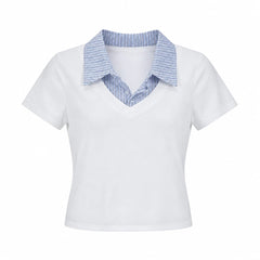 Maglia effetto camicia
